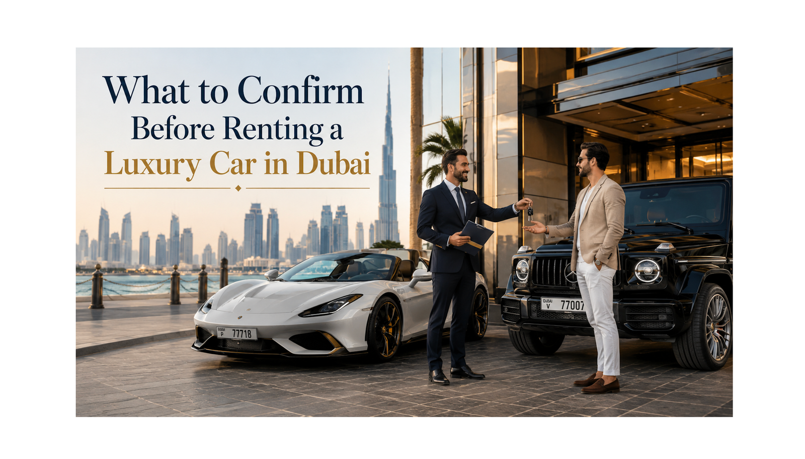 Luxury Car Rental Dubai Requirements