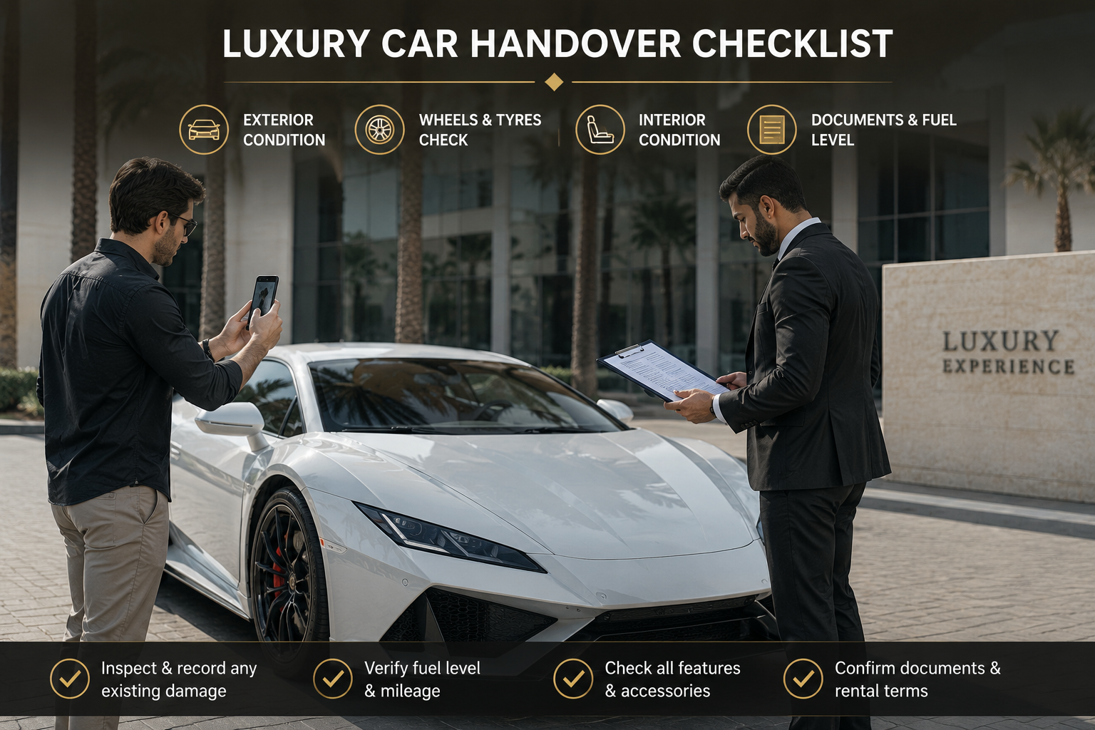 luxury car rental Dubai requirements