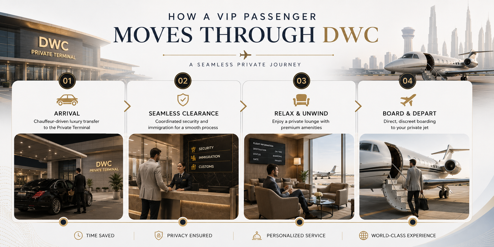 DWC VIP Airport Services | Private Jet Passenger Guide
