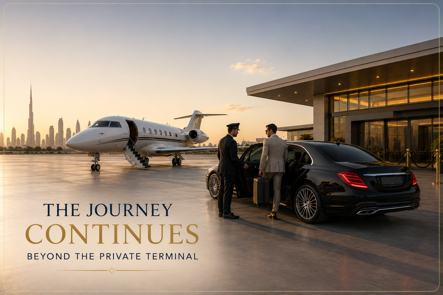 Private Jet Airport Transfer Dubai | DXB and DWC Handoff