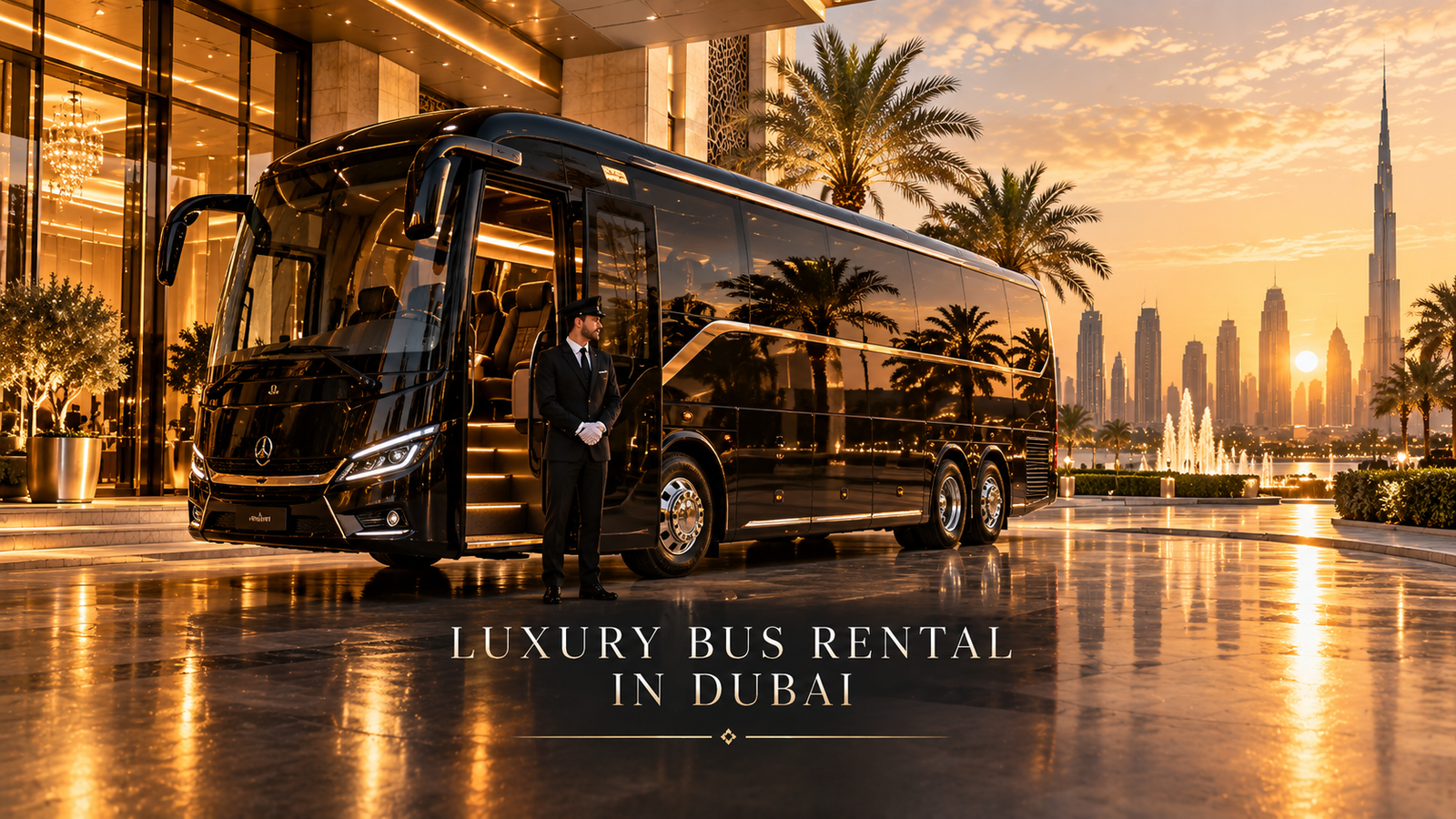 luxury bus rental Dubai